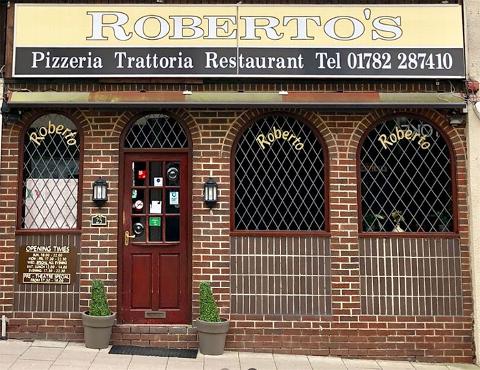 Roberto's in Hanley pizza house shop front